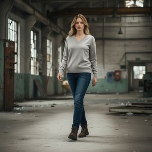 JJ Perfection Soft Gray V-neck Pull On Sweater Women's‎ Sweater Size XL VGUC